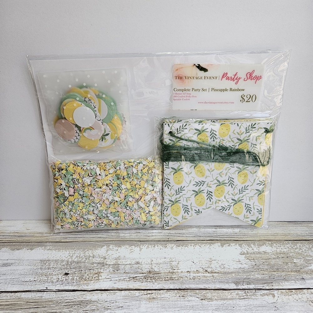 Pineapple Rainbow Party Set